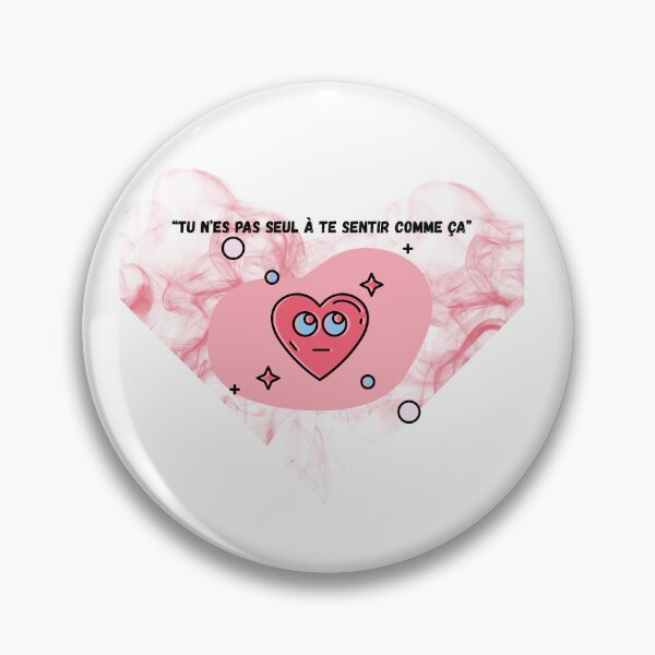 Item preview, You're not alone in feeling this way – Expressive heart and message of comfort designed and sold by Unefleuralafois.