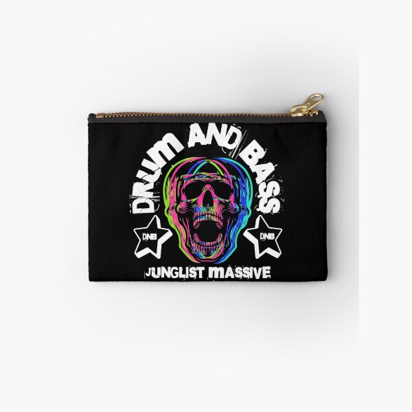 Item preview, DRUM AND BASS  - Colorful Skull Scream (White) designed and sold by Discothreadz.