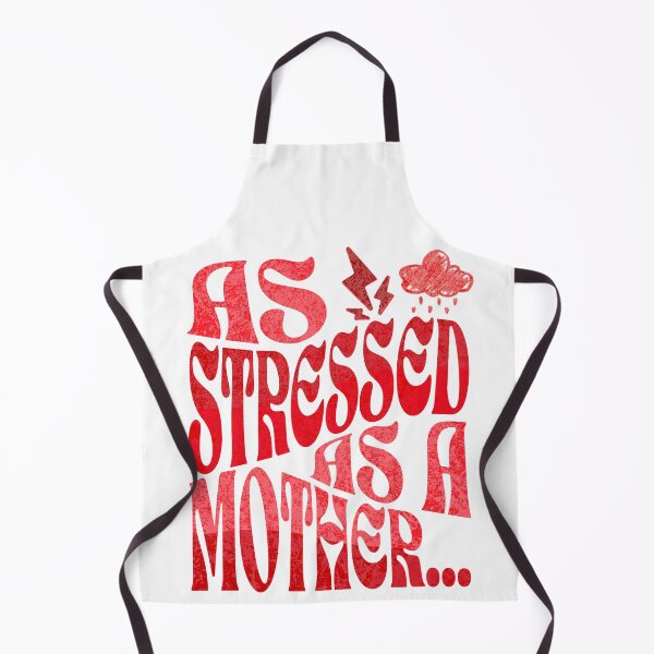 Item preview, Funny Quote "As Stressed As A Mother..." | Red designed and sold by LunasLittleFinds.