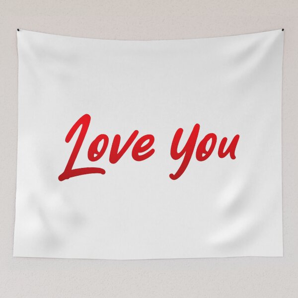 Item preview, Love You, Red Handwritten  designed and sold by Memes N Lore .