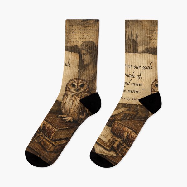 Item preview, Emily Brontë Quote – Romantic Dark Academia Collage designed and sold by Mauswohn.