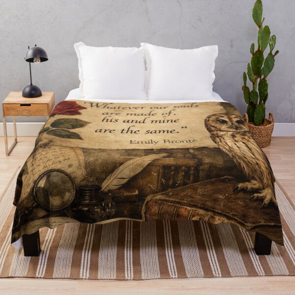 Item preview, Emily Brontë Quote – Romantic Dark Academia Collage designed and sold by Mauswohn.