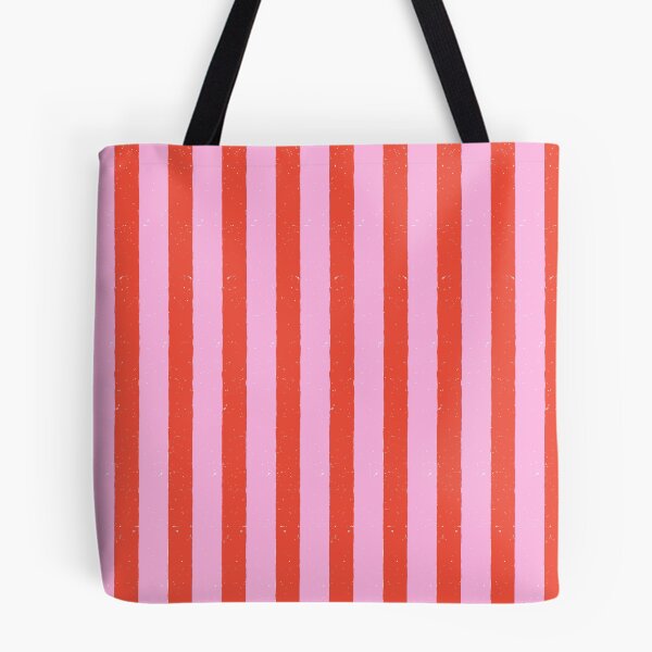 Item preview, Pink and Red minimal Vertical Stripe Pattern designed and sold by Razan Design Studio.