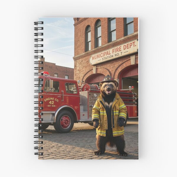 Item preview, Wolverine Fire Fighter Is Steaming Mad at Fire designed and sold by Tridentulus.