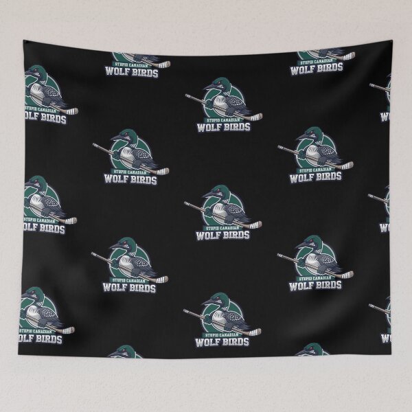 Item preview, Stupid Canadian Wolf Birds Hockey  designed and sold by reallyrealnow.