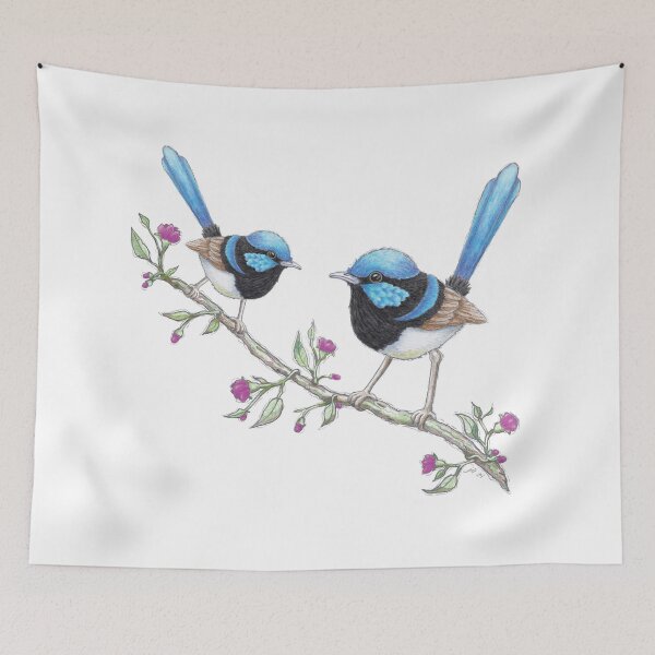 Item preview, Blue Wrens (sku #1) designed and sold by charactergirl.