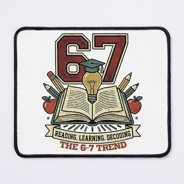 Item preview, Six Seven Graphic - Reading Learning Decoding Teacher Gift | 67 Trend School Staff 6-7 designed and sold by LunasLittleFinds.