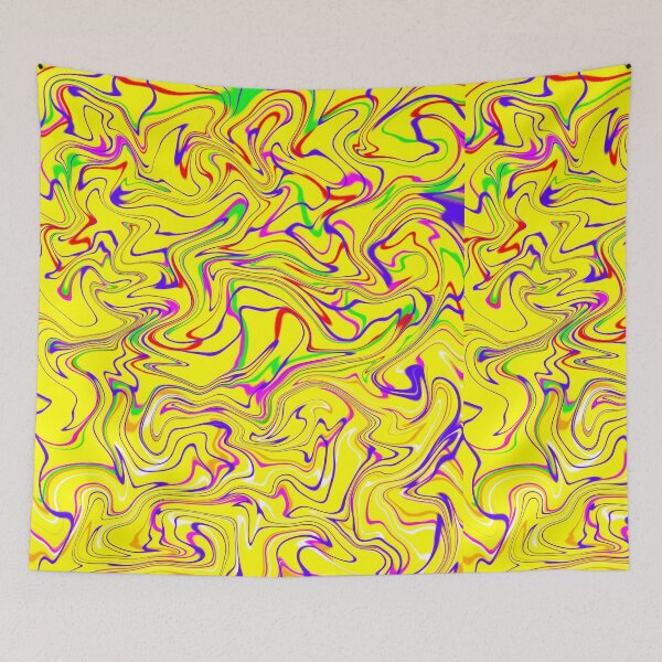 Item preview, Yellow abstract painting designed and sold by Newrealis.