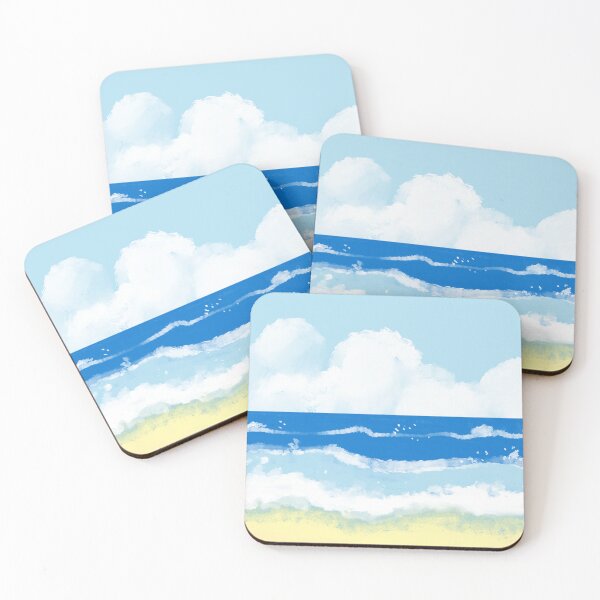 Item preview, Beach background sticker designed and sold by DesignPMG.
