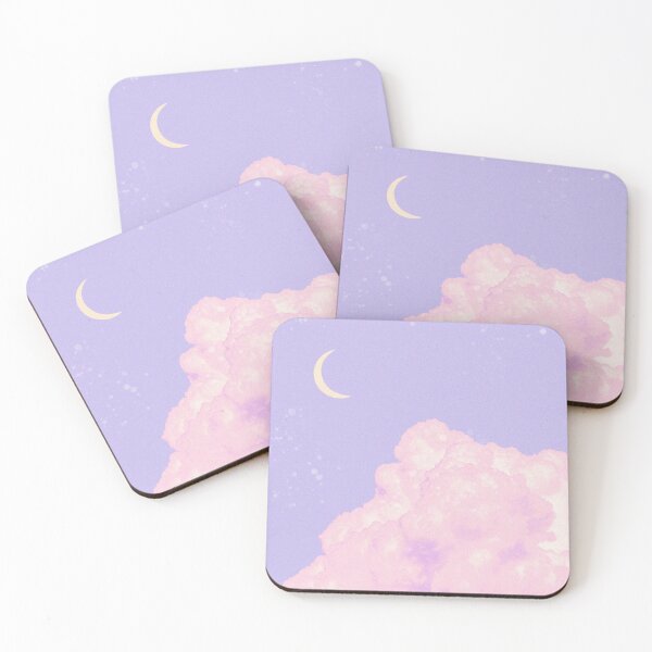 Item preview, Pegatina de nubes de fantasía moradas designed and sold by DesignPMG.