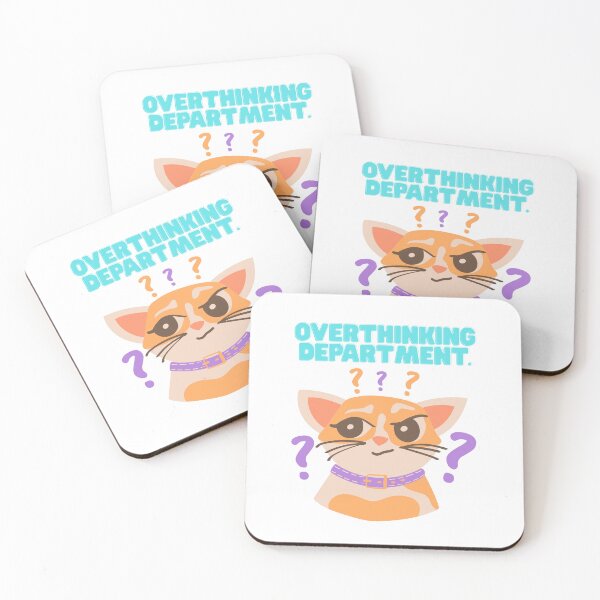 Item preview, Overthinking Department – Chat in Deep Thought designed and sold by Unefleuralafois.
