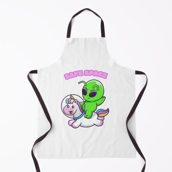 Item preview, Intergalactic Safe Space – Alien on Unicorn Astronaut designed and sold by Unefleuralafois.