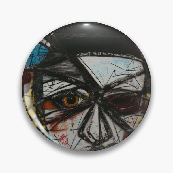 Item preview, Geometric Soul Shatter - Avant-Garde Abstract Portrait designed and sold by Slow Morning Art.