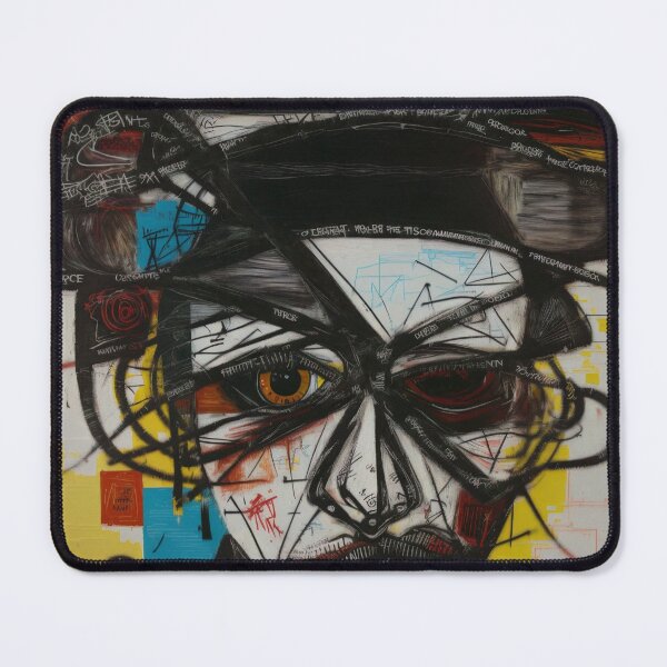 Item preview, Geometric Soul Shatter - Avant-Garde Abstract Portrait designed and sold by Slow Morning Art.