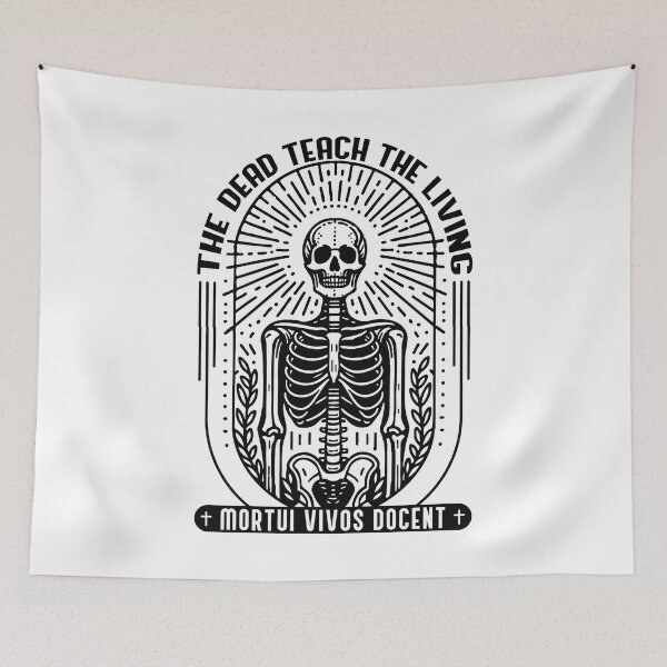Item preview, Pathology Forensics Latin Saying Skeleton Art designed and sold by Carl's Clothing.