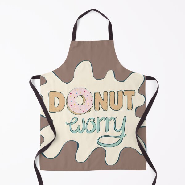 Item preview, Donut Worry – Cute Donut Pun Typography Illustration designed and sold by Rangmanch.