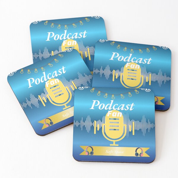 Item preview, Podcast Fan - Safe Space - Blue designed and sold by Unefleuralafois.