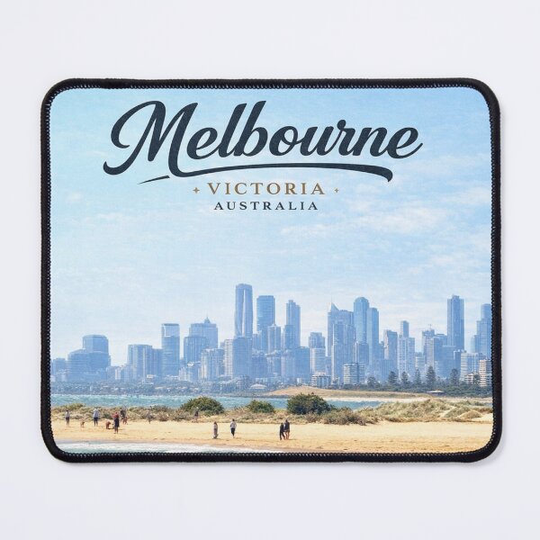 Item preview, Melbourne Skyline from Brighton Beach designed and sold by SmashedApples.