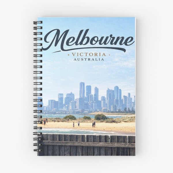 Item preview, Melbourne Skyline from Brighton Beach designed and sold by SmashedApples.