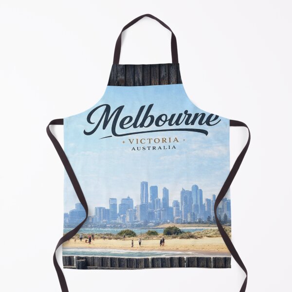 Item preview, Melbourne Skyline from Brighton Beach designed and sold by SmashedApples.
