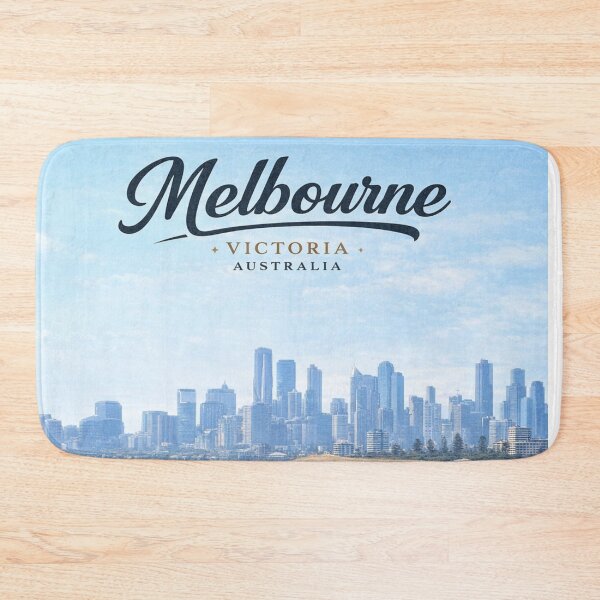 Item preview, Melbourne Skyline from Brighton Beach designed and sold by SmashedApples.