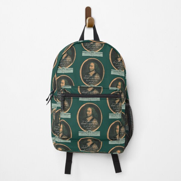 Item preview, Blaise Pascal quote: “It is man's natural sickness to believe that he possesses the Truth.” designed and sold by artbleed.