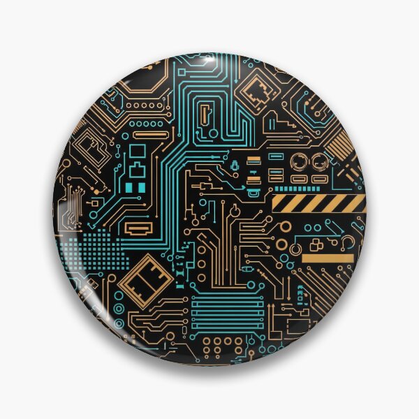 Item preview, Neon Circuit Blueprint designed and sold by Kaleidoscope Print.