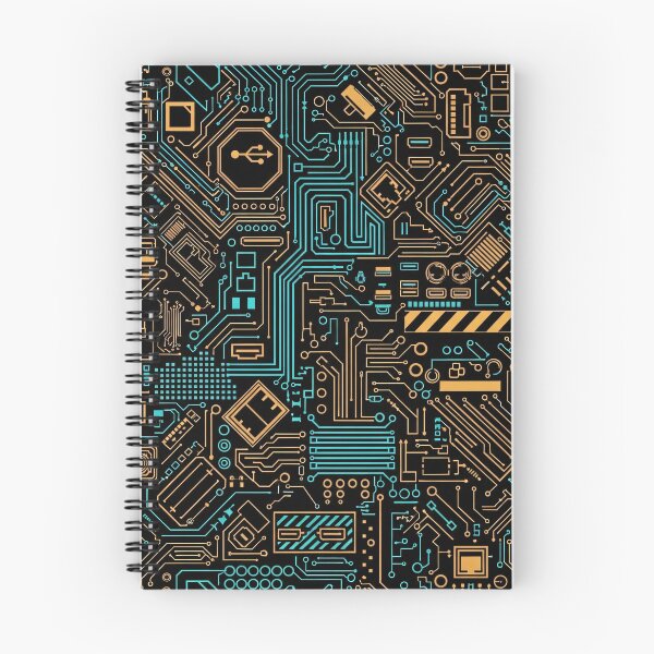 Item preview, Neon Circuit Blueprint designed and sold by Kaleidoscope Print.