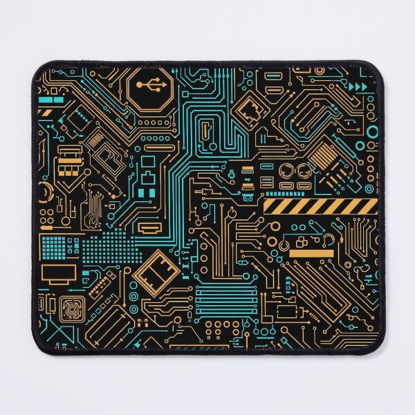 Item preview, Neon Circuit Blueprint designed and sold by Kaleidoscope Print.