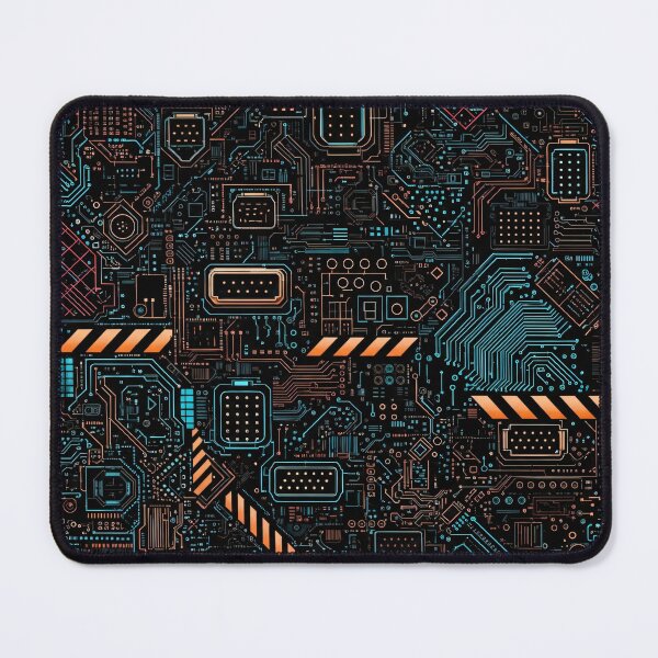 Item preview, Cyber Circuit Grid designed and sold by Kaleidoscope Print.