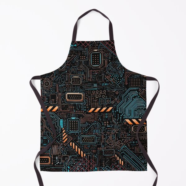 Item preview, Cyber Circuit Grid designed and sold by Kaleidoscope Print.