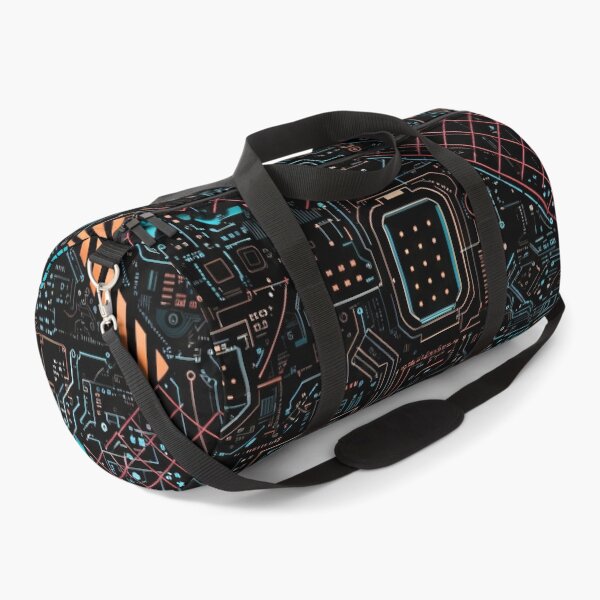 Item preview, Cyber Circuit Grid designed and sold by Kaleidoscope Print.