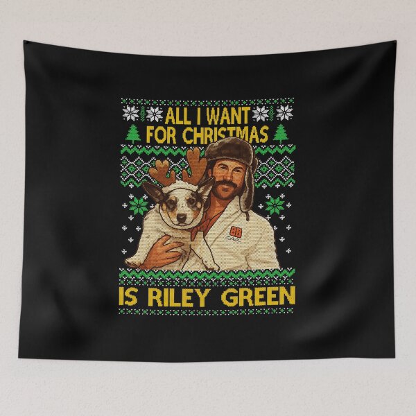 Item preview, All I Want For Christmas Is Riley Green Funny Holiday  designed and sold by gaqiope.
