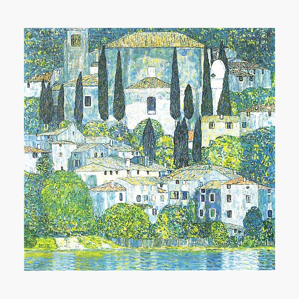 Item preview, HAUTE DÉFINITION. Église de Cassone, par Gustav Klimt . HAUTE DÉFINITION designed and sold by MINDTHECHERRY.