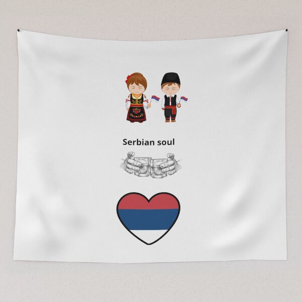 Item preview, Serbian Soul - Traditional Folk Art and Cultural Pride Design designed and sold by Mastalina99.