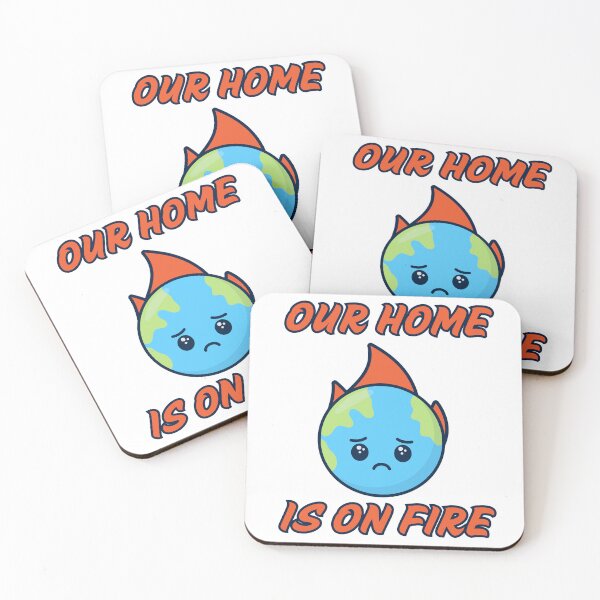 Item preview, Our Home Is On Fire Climate Activism Graphic designed and sold by FreedomAndLove.