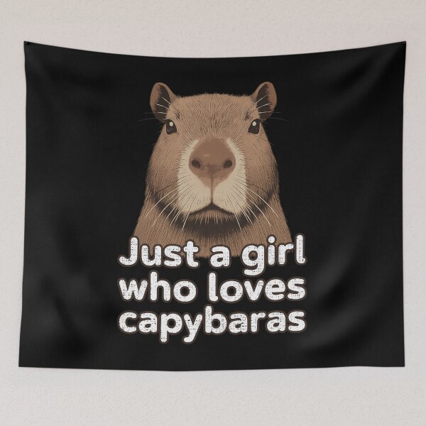 Item preview, Cute Capybara Face Girl T-Shirt designed and sold by LarryMBrown.