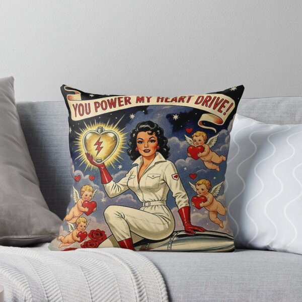 Item preview, You Power My Heart Drive: Retro Rocket Valentine designed and sold by Art's Diner.
