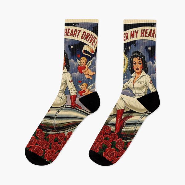 Item preview, You Power My Heart Drive: Retro Rocket Valentine designed and sold by Art's Diner.