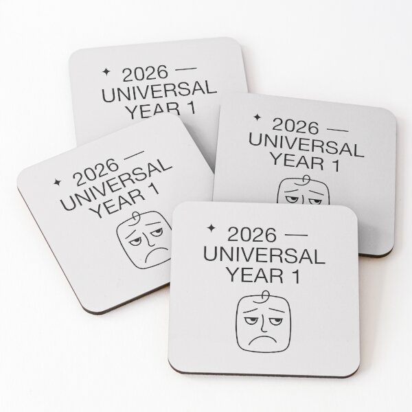 Item preview, 2026 Universal Year 1 Funny Tired Face Numerology Art designed and sold by SplashTastic.