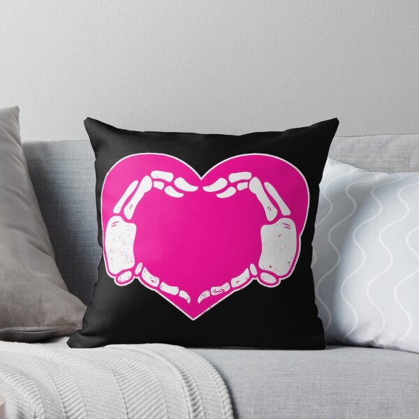 Item preview, Skeletal Hands Heart Gothic Valentine Pink designed and sold by ytrgpbqutg53.
