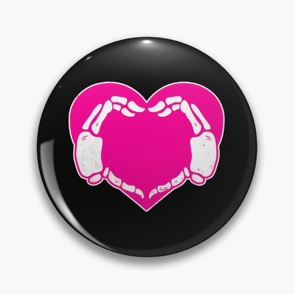Item preview, Skeletal Hands Heart Gothic Valentine Pink designed and sold by ytrgpbqutg53.