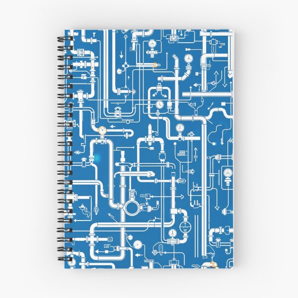 Item preview, Pipe Network Blueprint designed and sold by Kaleidoscope Print.