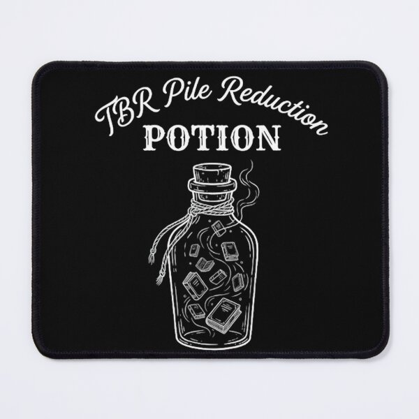 Item preview, Vintage TBR Pile Reduction Potion Dark Academia Line Art designed and sold by auxincaftan0o.