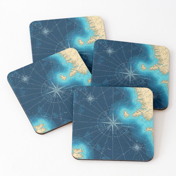 Item preview, Nautical Compass Chart designed and sold by Kaleidoscope Print.