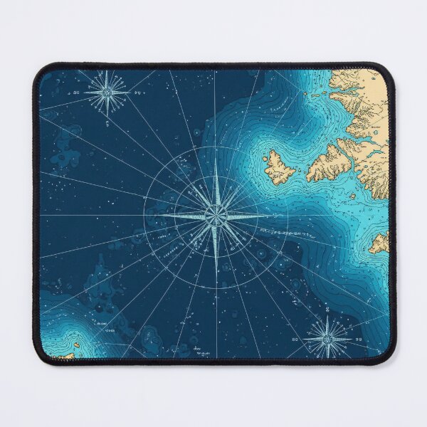 Item preview, Nautical Compass Chart designed and sold by Kaleidoscope Print.