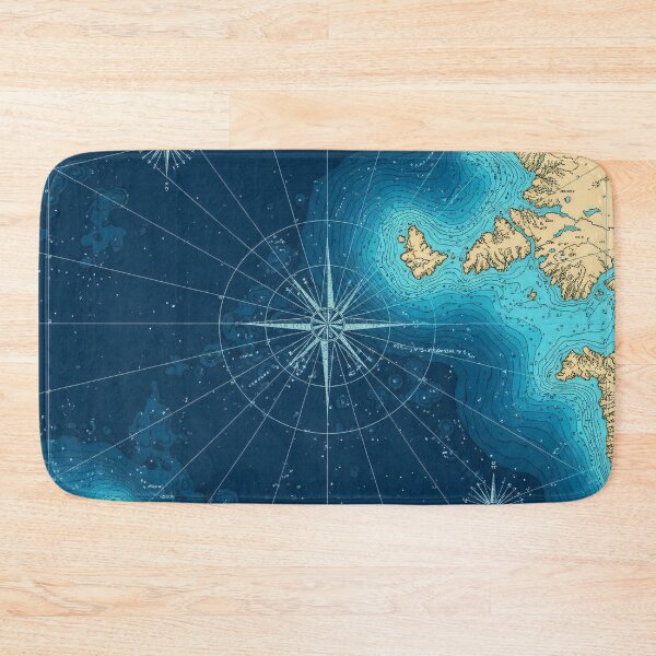 Item preview, Nautical Compass Chart designed and sold by Kaleidoscope Print.