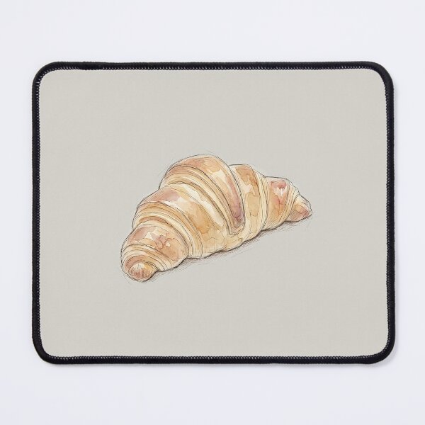 Item preview, Hand-Drawn Watercolor Croissant Illustration designed and sold by Verycutethings.