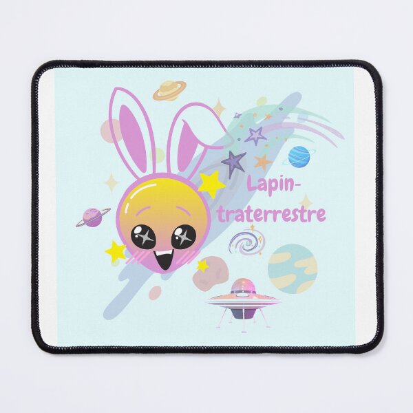 Item preview, Earth-bound rabbit – Funny alien with spaceship | Abstract and humorous illustration designed and sold by Unefleuralafois.