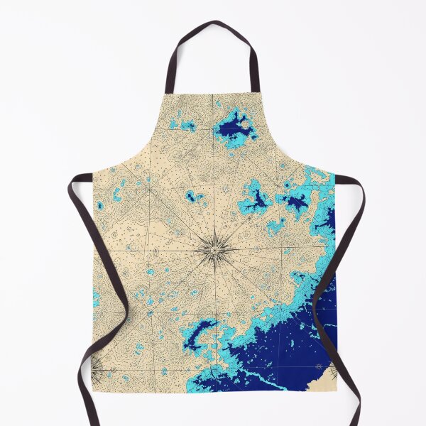 Item preview, Vintage Coastal Chart designed and sold by Kaleidoscope Print.